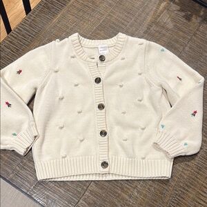 Hanna andersson Kids Cream Cardigan sweater 130 8